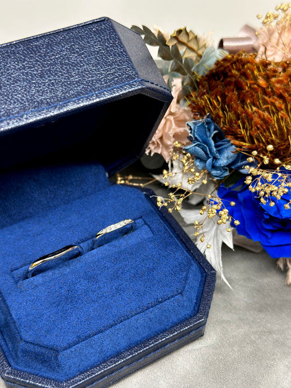 A様・K様 ロイヤルアッシャー マリッジリング お求めいただき誠にありがとうございます/WRB038/WRA028