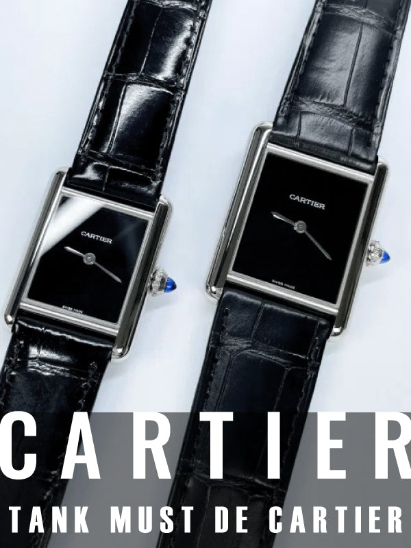 カルティエ新作✨洗練されたブラックダイヤルウォッチ✨/タンク マスト ドゥ カルティエ CRWSTA0071 CRWSTA0072