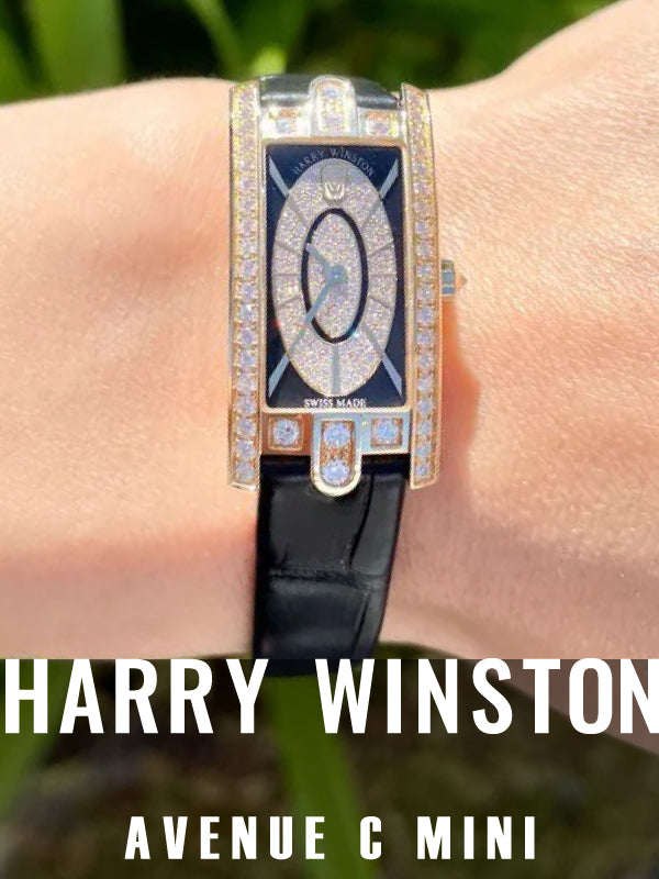 女性の憧れ✨他に類を見ない世界限定50本のタイムピース│HARRY WINSTON Avenue C Mini AVCQHM16YY001 AVCQHM16WW058