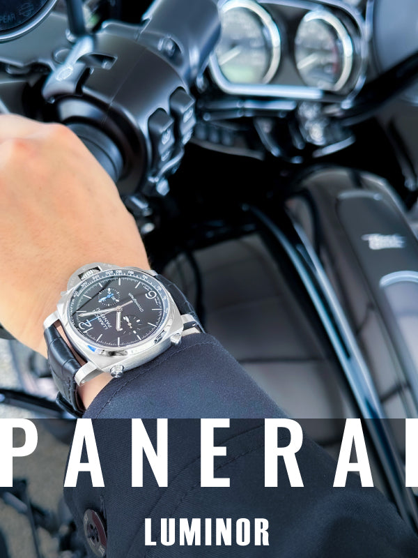 夏こそ黒! 今夏は海軍由来のミリタリーウォッチで攻めのファッションに挑戦!?/PANERAI(パネライ) ルミノール クロノ 品番:PAM01109