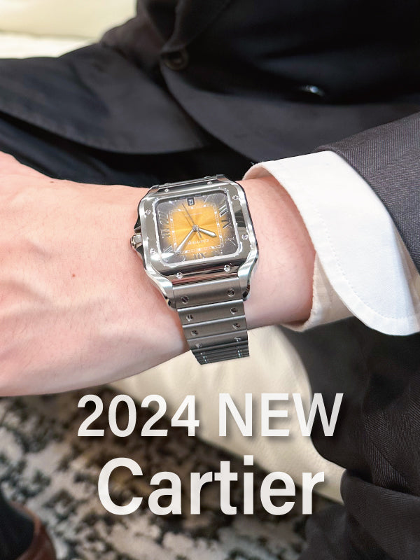 カルティエサントス　　　　　　　 EJファクトリー✨特Aオマージユ 2024年 新作】実際に着けてみました！！サントスウォッチ✨スモーキー