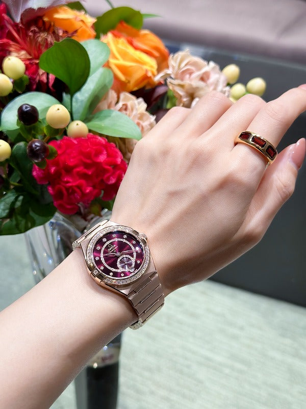 お手元に、華麗でモダンな秋色を!! オメガ コンステレーション 34 mm セドナゴールド、ポメラート イコニカ リング/131.55.34.20.61.001、SKU: PAC3020_O7000_000GP