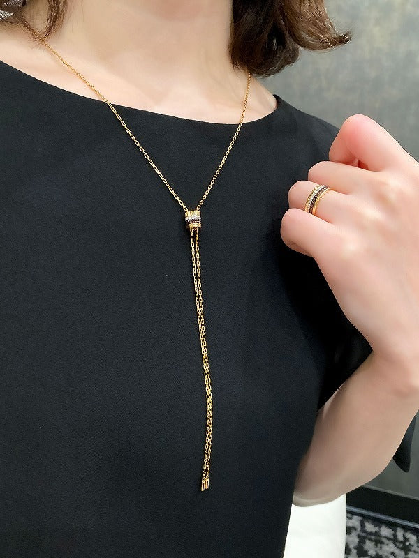 流行りのモカムースコーデにはブシュロンで統一感を◎/キャトル クラシック タイネックレス&リング JCL01151/JRG00627