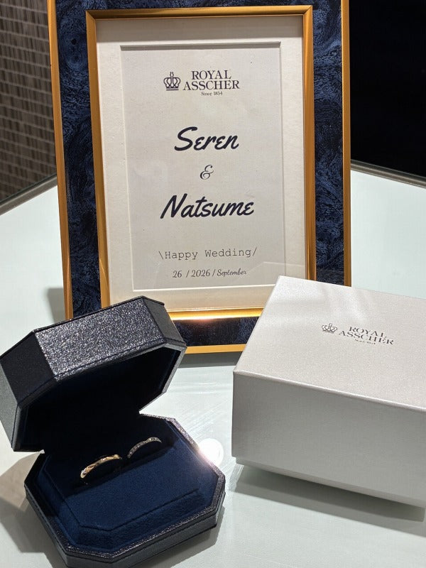 S様・N様 ロイヤル・アッシャー 結婚指輪お求めいただき誠にありがとうございます/ WRF061/WRB080
