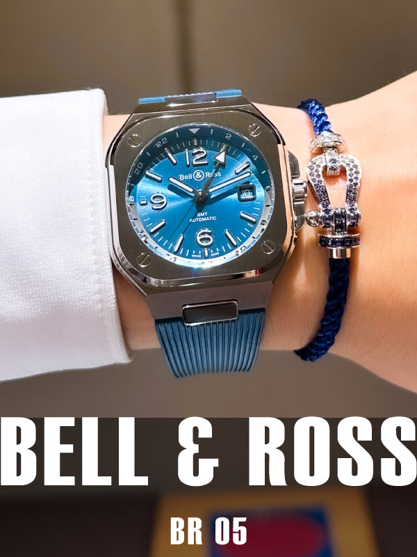 新しい化学反応!!ベル&ロス×フレッド BR05GMTスカイブルー/BR05G-PB-ST/SRB・フォース10 ブレスレッド/0B0168-61056