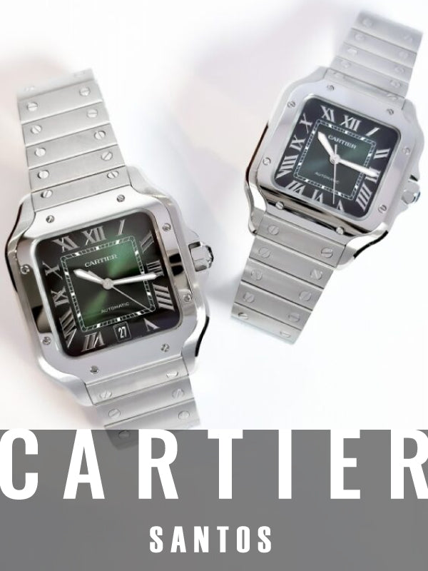 【2023新作】サントスブルーと新作グリーン比較してみました✨/サントスドゥカルティエCRWSSA0030・CRWSSA0061・CRWSSA0062・CRWSSA0063