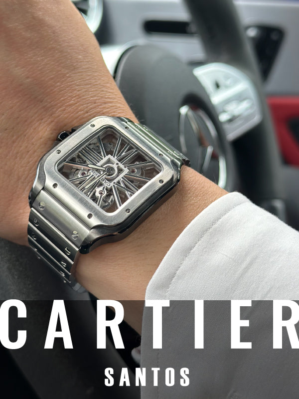 注目度バツグン✨カルティエスケルトンウォッチ✨/サントスドゥカルティエ WHSA0027