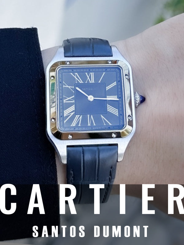 【2023新作】上品なグレーダイヤルが目を引くカルティエウォッチ✨/サントスデュモン CRW2SA0028