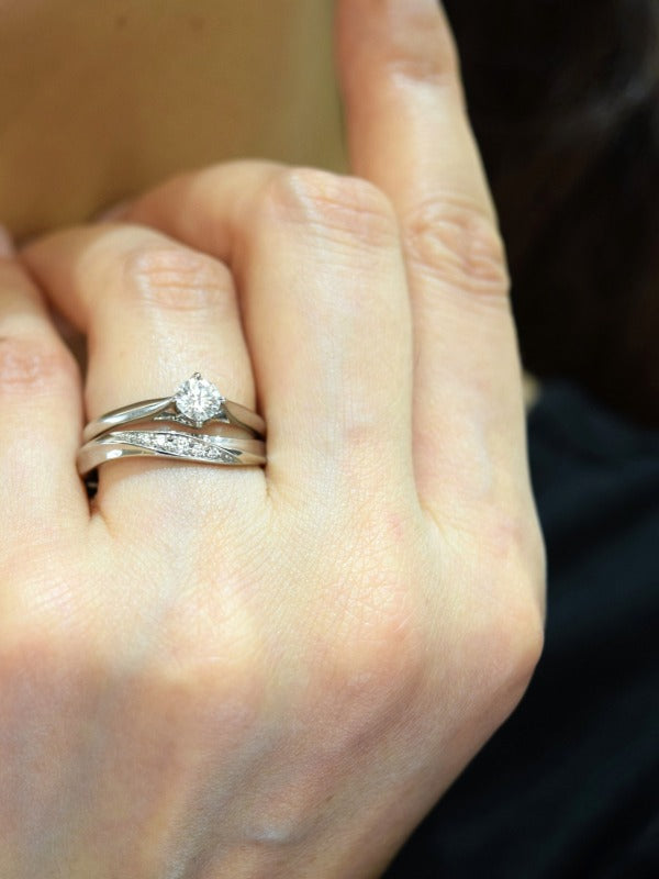 \💍ブライダルリング💕おすすめの重ね着け💍/ ロイヤル・アッシャーご婚約指輪・ご婚約指輪 ERA817・WRB037・WRB062