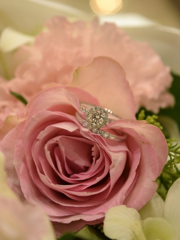 フロリアードシリーズ🌷婚約指輪&結婚指輪 重ね付け🎀ロイヤル・アッシャー/ERA820/WRB075/WRB915