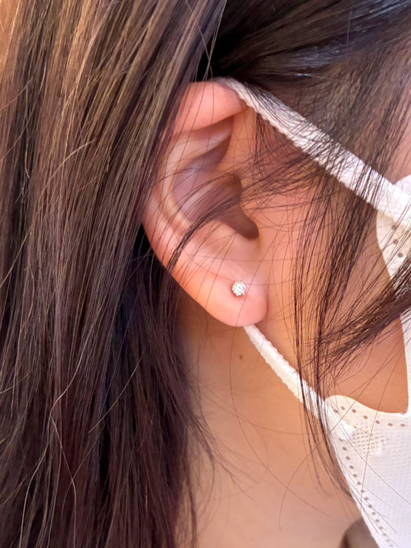 O様 ロイヤルアッシャー エーデル プラチナ ダイヤモンドピアス お求めいただき誠にありがとうございます/JHA0030B