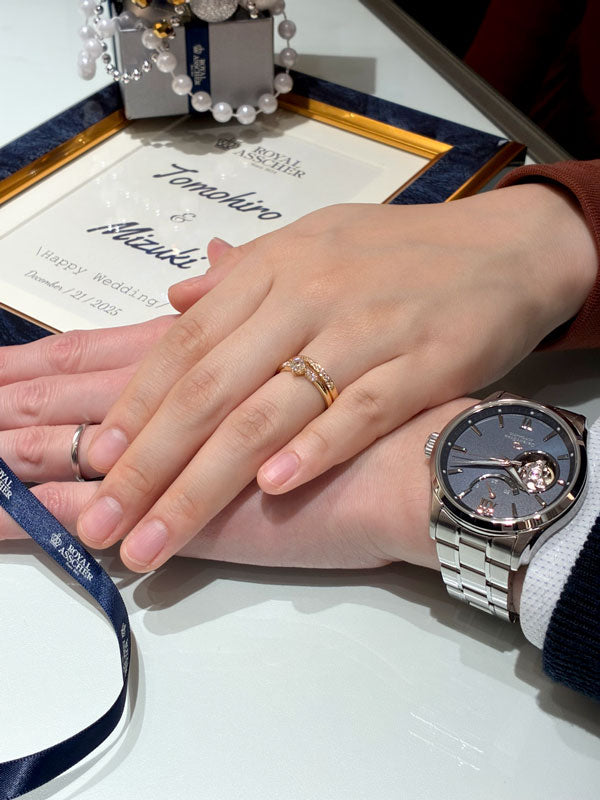 S様 ロイヤル・アッシャー マリッジリング お求めいただき誠にありがとうございます/WRA033/WRG034