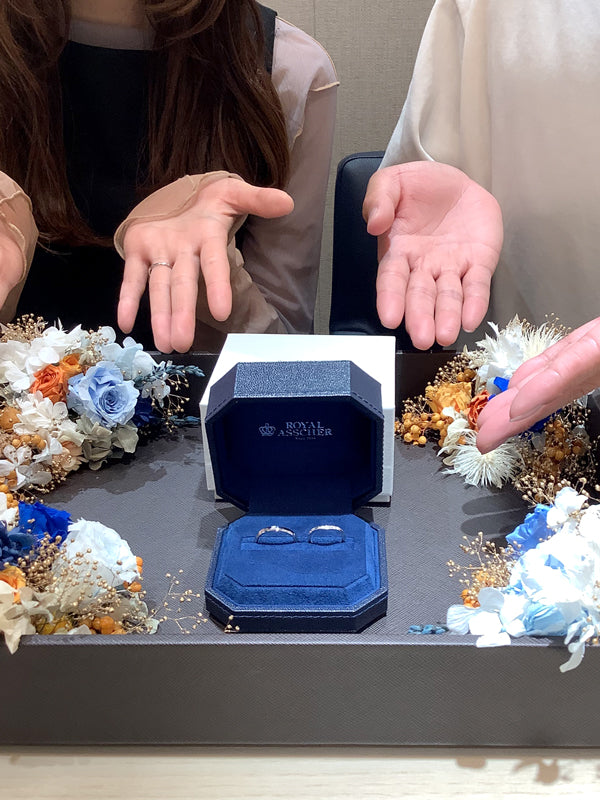 G様・I様 ロイヤルアッシャー マリッジリング お求めいただき誠にありがとうございます/WRB043/WRB913