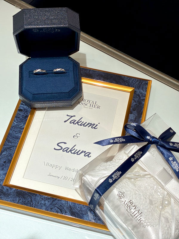 T様・S様 ロイヤル・アッシャー 結婚指輪 シリーズ:ピュールプラチナ お求めいただき誠にありがとうございます/WRA902/WRB912