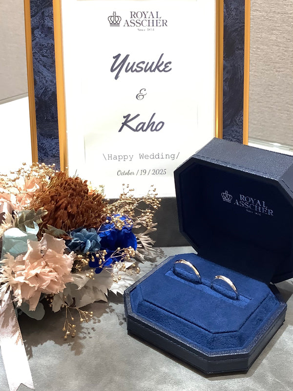 S様 ロイヤルアッシャー マリッジリング お求めいただき誠にありがとうございます/WRA027 / WRB037