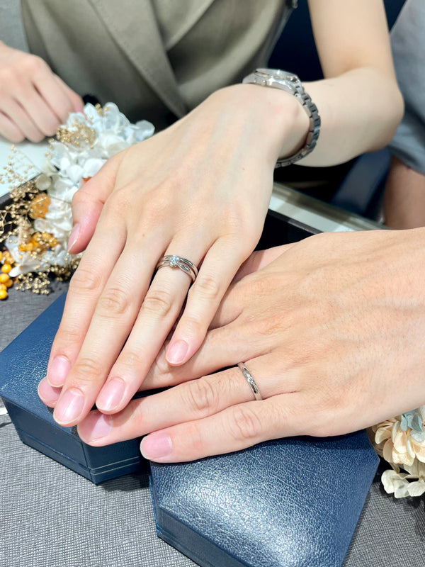 M様 ロイヤルアッシャー マリッジリング お求めいただき誠にありがとうございます/WRA066