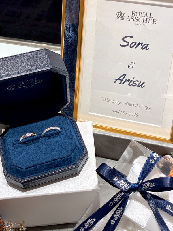 S様・A様 ロイヤル・アッシャー 結婚指輪 お求めいただき誠にありがとうございます/WRA902/JRA0211BP