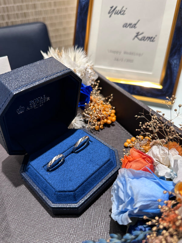 M様 ROYAL ASSCHER マリッジリング お求めいただき誠にありがとうございます/WRA902/WRB912