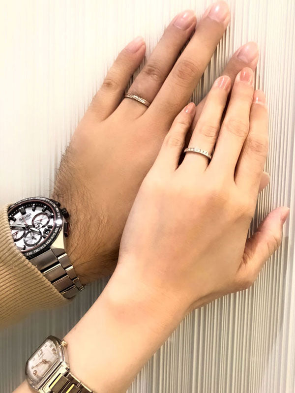 K様 ロイヤルアッシャー ペアリング/ダイヤモンドネックレス お求めいただき誠にありがとうございます/JRA0214BP/WRA050