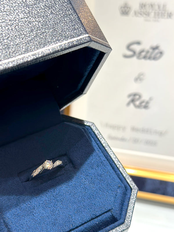 K様 ロイヤルアッシャー フロリアード婚約指輪 お求めいただき誠にありがとうございます/ERA821