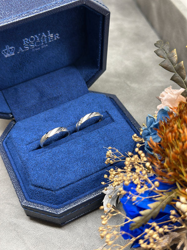 A様・M様 ロイヤルアッシャー マリッジリング お求めいただき誠にありがとうございます/WRB912/WRA902