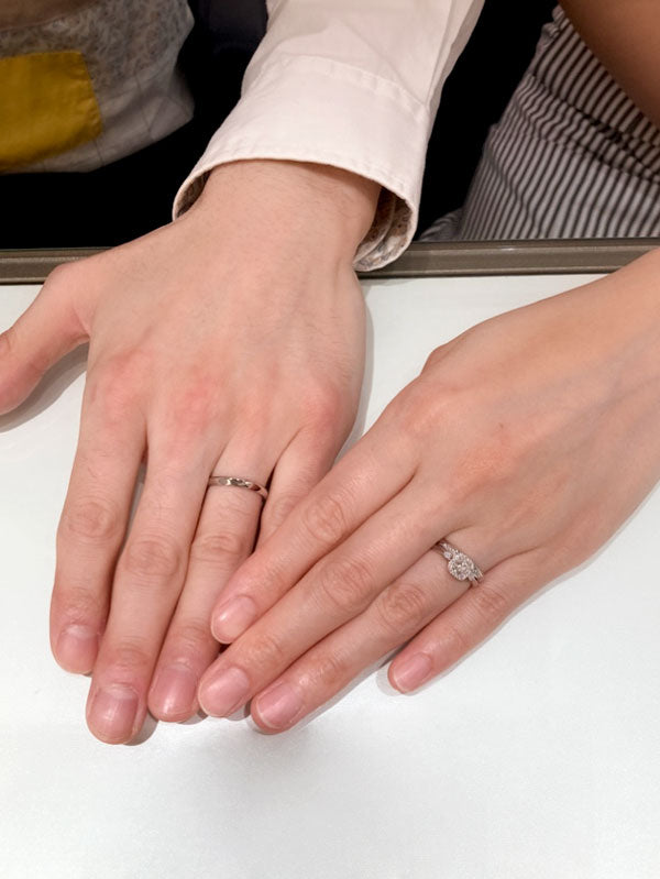 F様・S様 ロイヤルアッシャー マリッジリング お求めいただき誠にありがとうございます/WRA065/WRB075