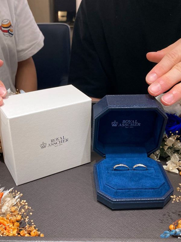 S様 ロイヤルアッシャー マリッジリング お求めいただき誠にありがとうございます/WRA027/WRB037