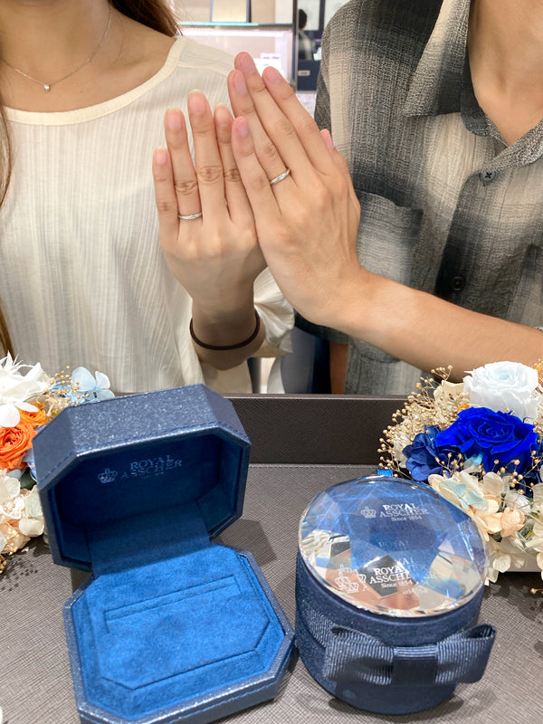 F様 ロイヤルアッシャー マリッジリング お求めいただき誠にありがとうございます/WRA064/WRB073