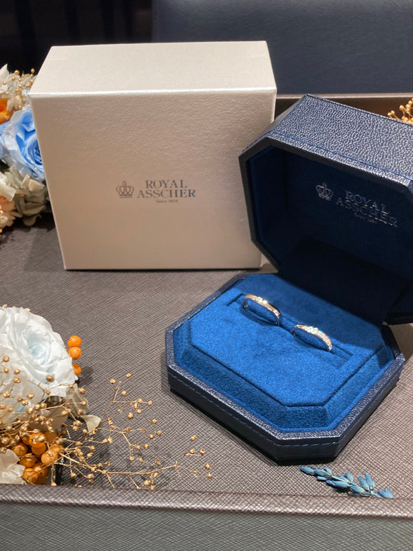 T様・I様 ロイヤルアッシャー マリッジリング お求めいただき誠にありがとうございます/WRA052/WRB062