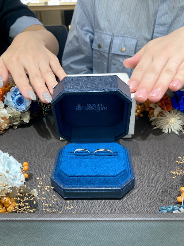 K様・H様 ロイヤルアッシャー マリッジリング お求めいただき誠にありがとうございます/WRA025/WRB034