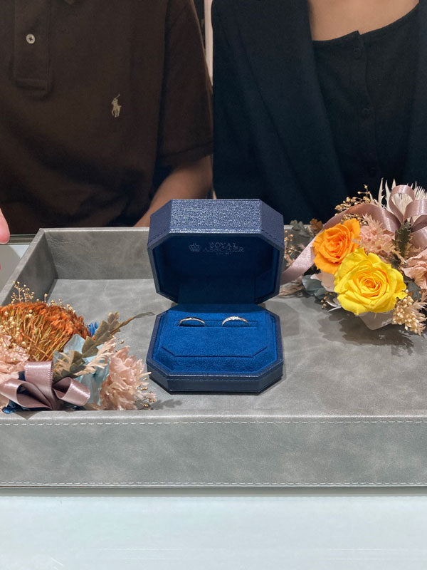 M様・U様 ロイヤルアッシャー マリッジリング お求めいただき誠にありがとうございます/WRA065/WRB075