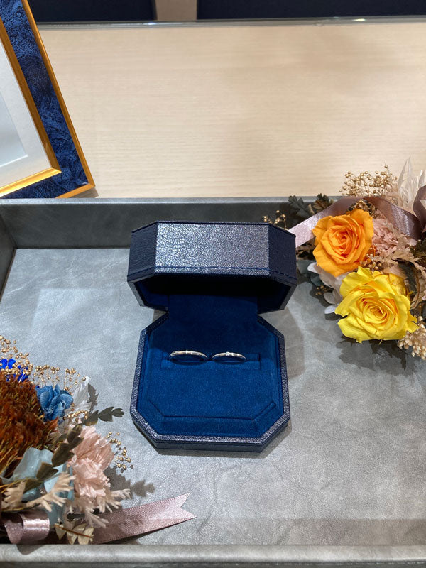 K様・A様 ロイヤルアッシャー マリッジリング お求めいただき誠にありがとうございます/WRA064/WRB073