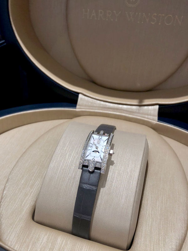 HARRY WINSTON アヴェニューC ミニ ムーンフェイズ K18WG Avenue C Mini Moon Phase | ハリー・ウィンストン