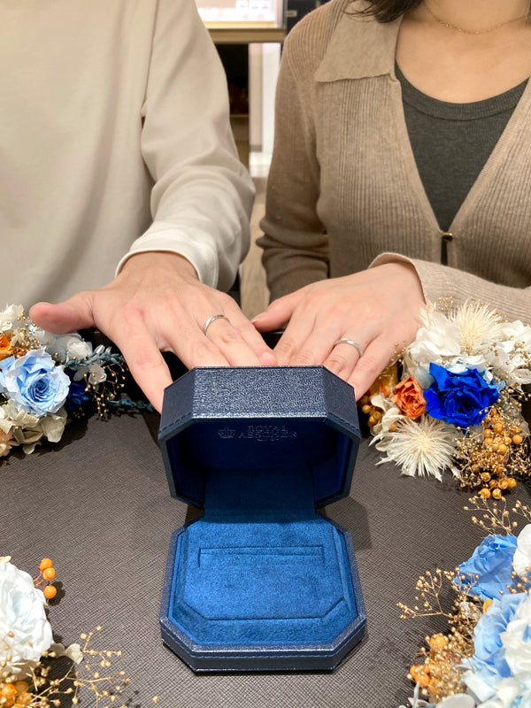 M様・K様 ロイヤルアッシャー マリッジリング お求めいただき誠にありがとうございます/WRA902/WRB912