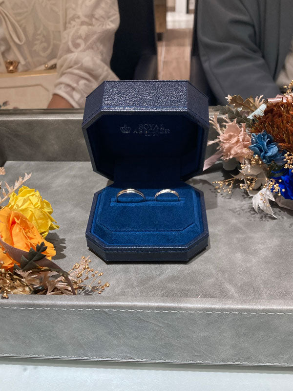 O様・M様 ロイヤルアッシャー マリッジリング お求めいただき誠にありがとうございます/WRA905/WRB912