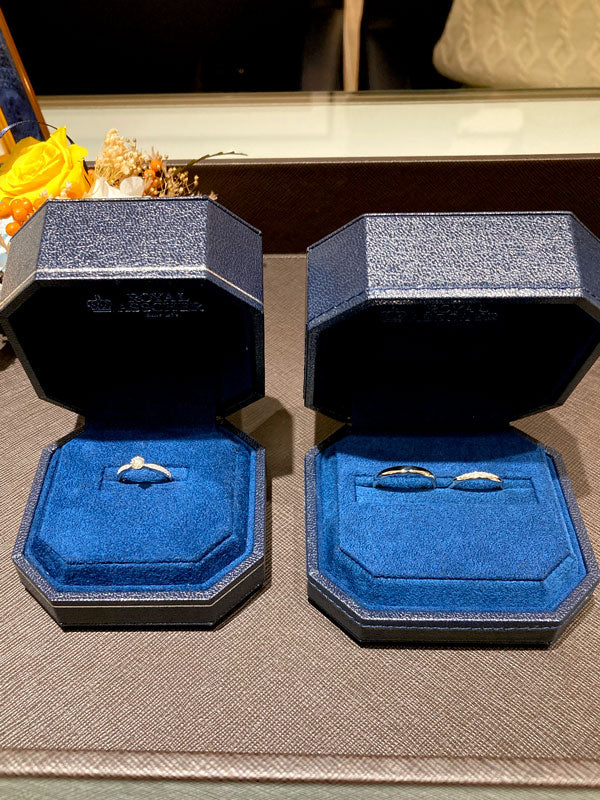 I様・K様 ロイヤルアッシャー エンゲージメントリング お求めいただき誠にありがとうございます/ERA815