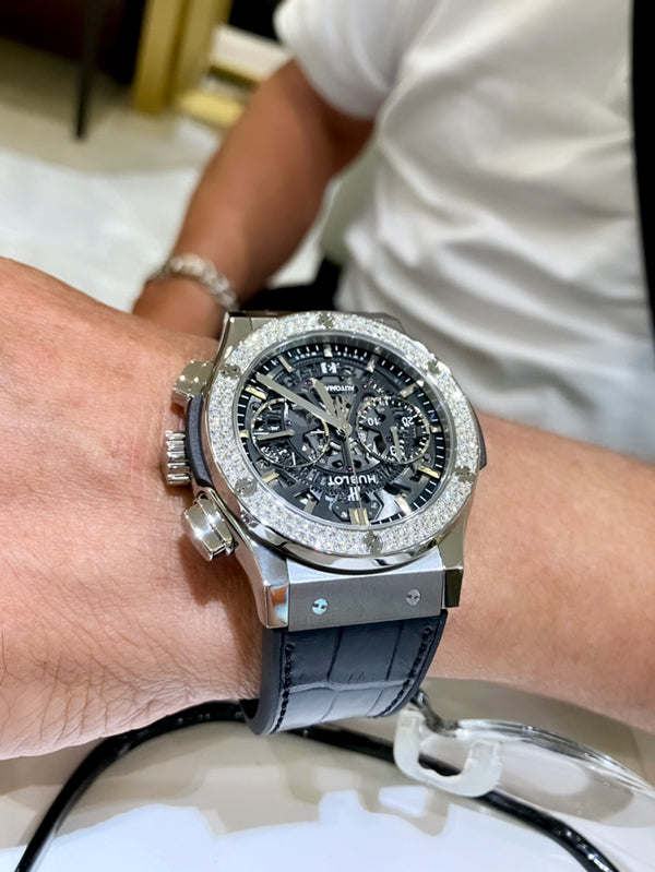 S様 ウブロ クラシック・フュージョン アエロ・フュージョン クロノグラフ チタニウム ダイヤモンド お求めいただき誠にありがとうございます/525.NX.0170.LR.1104