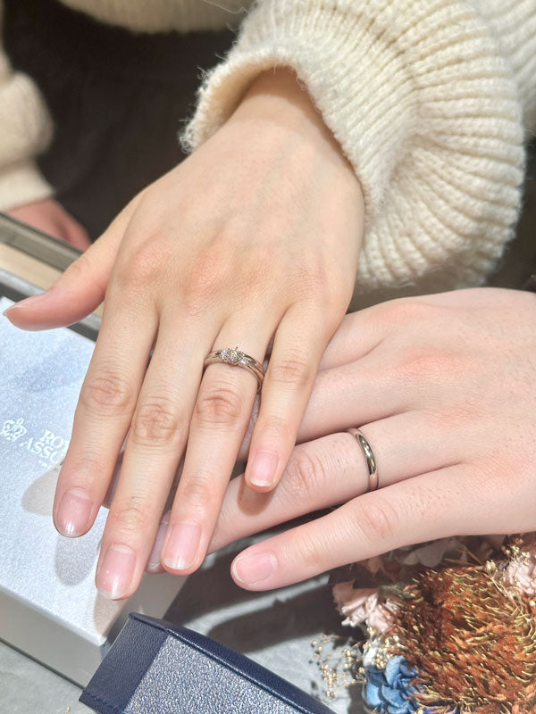 I様 ROYAL ASSCHER マリッジリング お求めいただき誠にありがとうございます/WRA906/WRB914