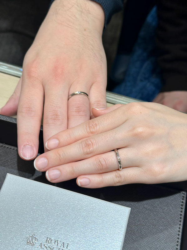 S様 ROYAL ASSCHER マリッジリング お求めいただき誠にありがとうございます/WRA067/WRB008