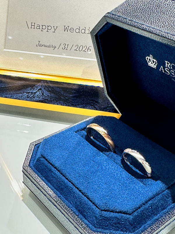 K様 ロイヤルアッシャー マリッジリング お求めいただき誠にありがとうございます/WRI902 / WRB912