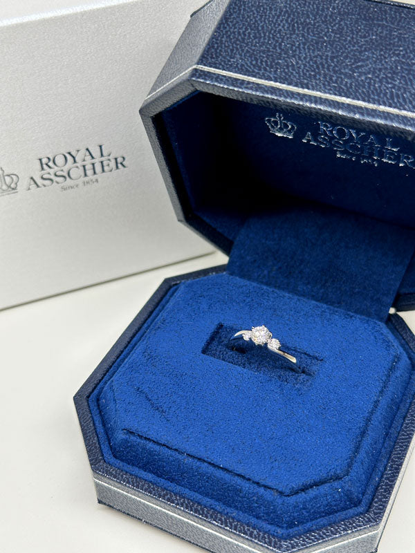 H様 ROYAL ASSCHER エンゲージメントリング お求めいただき誠にありがとうございます/ERA680