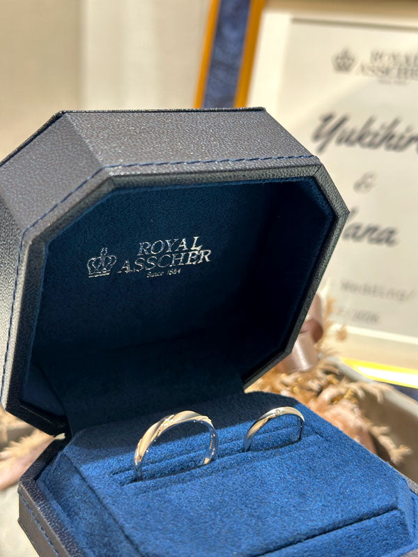 T様 ROYAL ASSCHER マリッジリング お求めいただき誠にありがとうございます/WRA902/WRB048