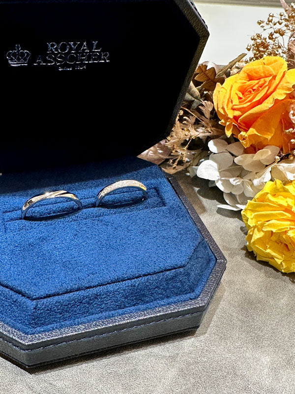 K様・M様 ロイヤルアッシャーマリッジリング お求めいただき誠にありがとうございます /WRA066/WRB078