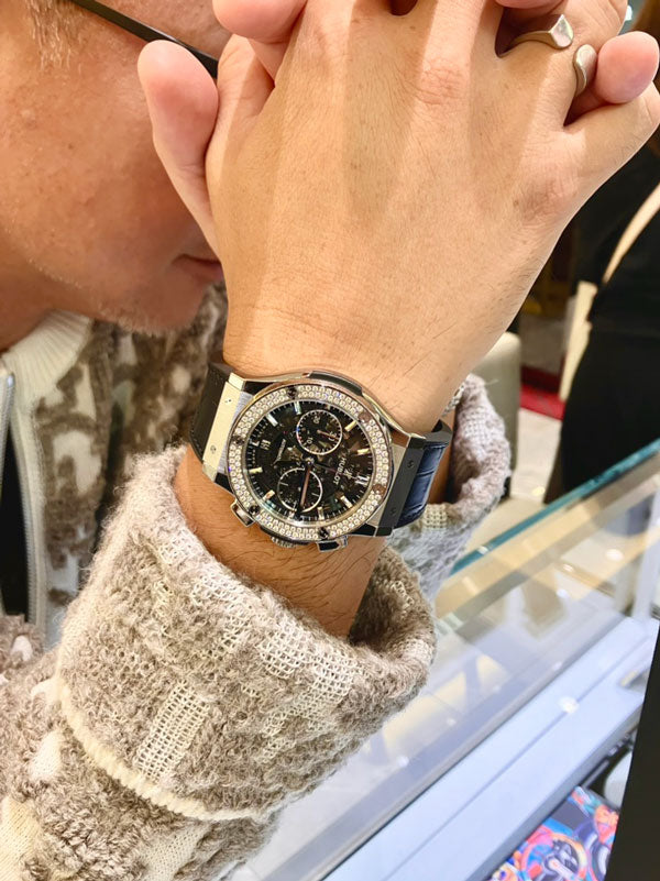 K様 ウブロ アエロ・フュージョン クロノグラフ チタニウム ダイヤモンド お求めいただき誠にありがとうございます/525.NX.0170.LR.1104