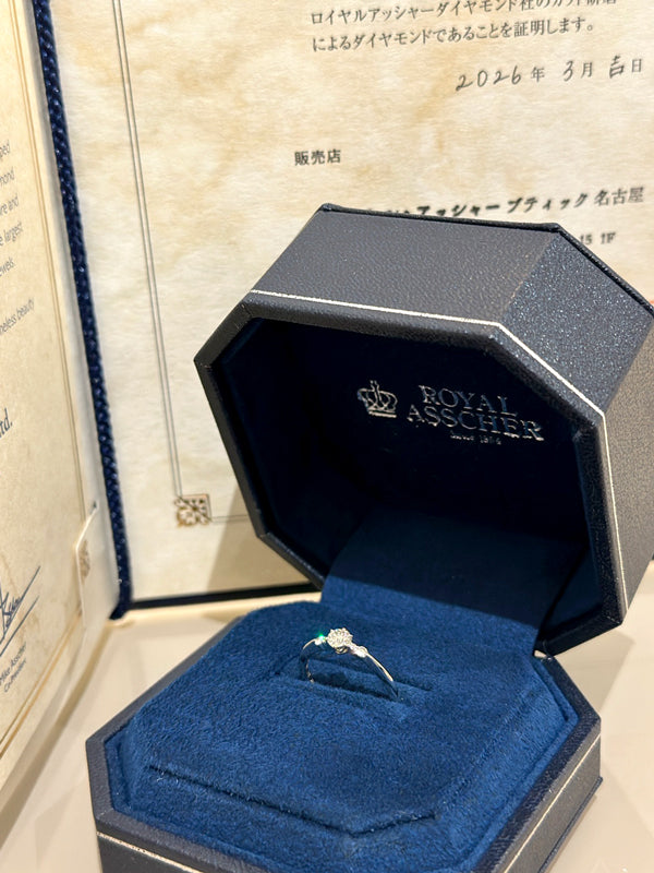 T様 ROYAL ASSCHER エンゲージリング お求めいただき誠にありがとうございます/ERA814