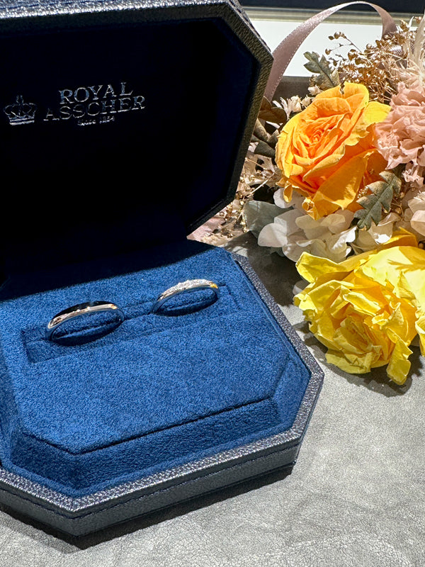 K様・N様 ロイヤルアッシャー マリッジリング お求めいただき誠にありがとうございます/WRA065/WRB075