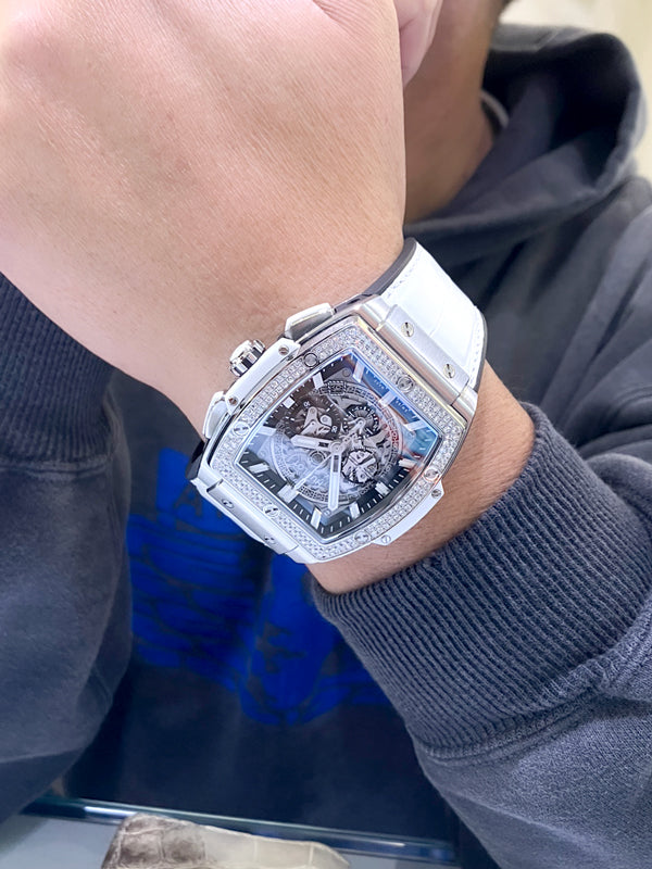 I様 ウブロ スピリット オブ ビッグ・バン チタニウム ホワイト ダイヤモンド お求めいただき誠にありがとうございます/601.NE.0172.LR.1104.JPN1