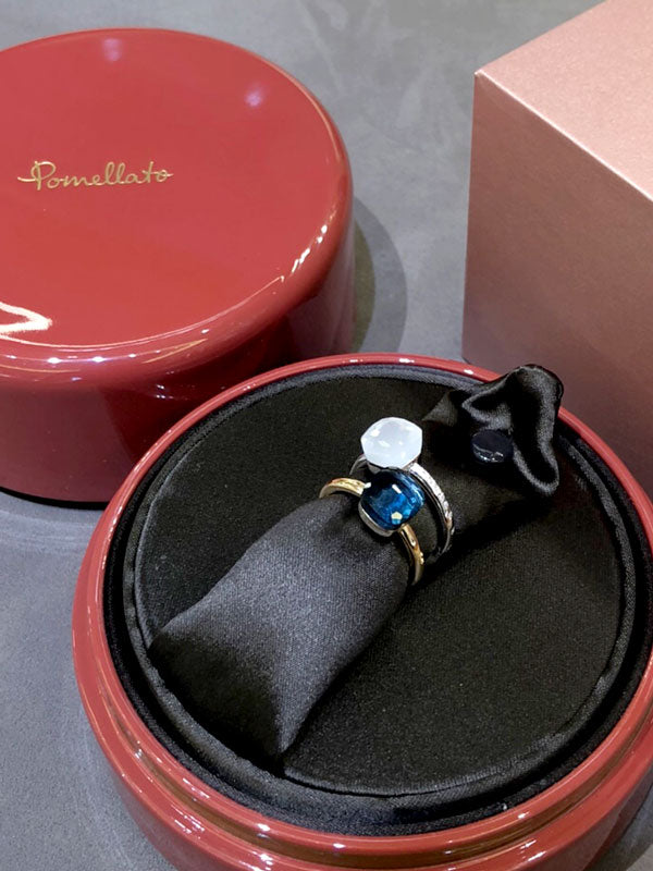 F様 ポメラート ヌード リング お求めいただき誠にありがとうございます/ロンドンブルートパーズ/ミルキークォーツ