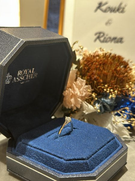 S様、O様 ロイヤルアッシャー ご婚約指輪 お求めいただき誠にありがとうございます/ ERA816