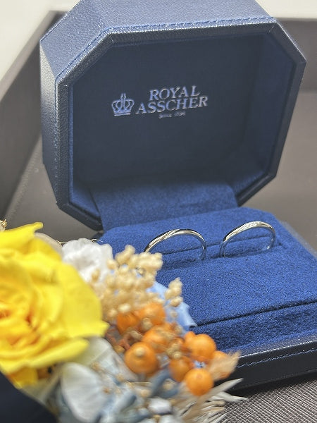 H様 K様、 ロイヤルアッシャー ご結婚指輪 お求めいただき誠にありがとうございます/ WRA066・WRB076